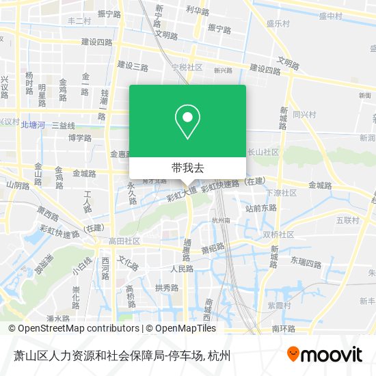 萧山区人力资源和社会保障局-停车场地图