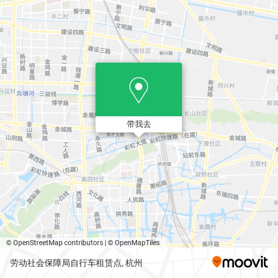 劳动社会保障局自行车租赁点地图