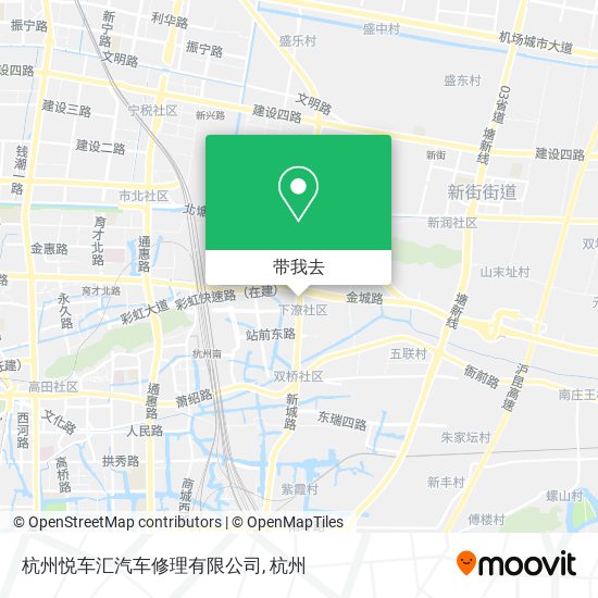 杭州悦车汇汽车修理有限公司地图