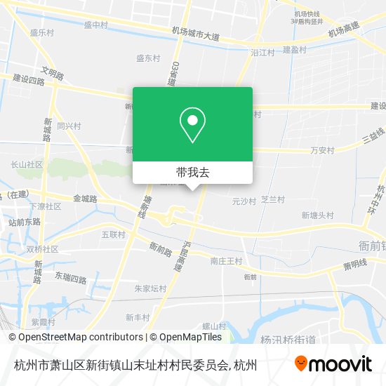 杭州市萧山区新街镇山末址村村民委员会地图