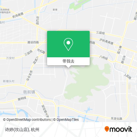 诗婷(坎山店)地图