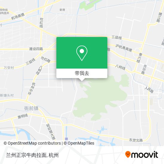 兰州正宗牛肉拉面地图