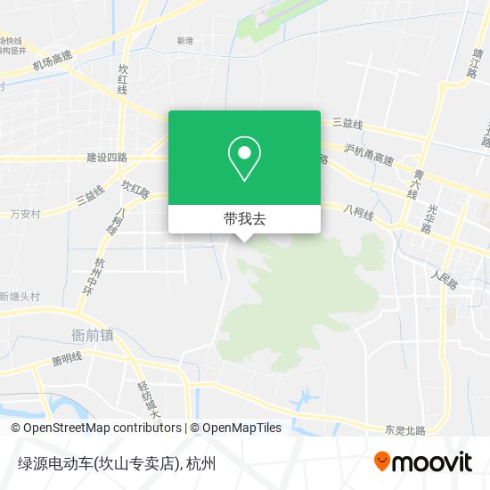 绿源电动车(坎山专卖店)地图