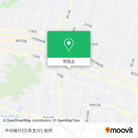中信银行(江东支行)地图
