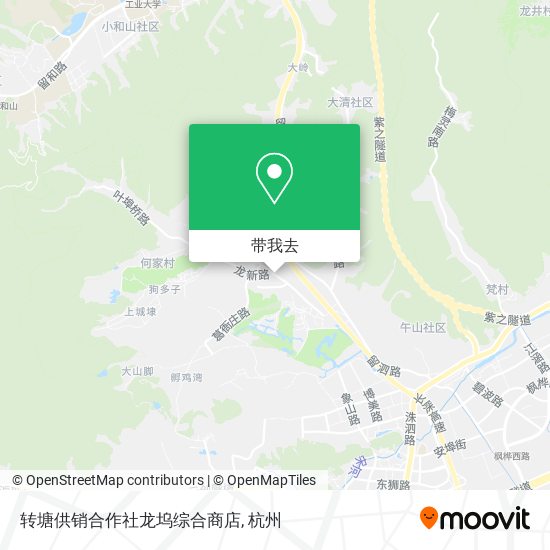 转塘供销合作社龙坞综合商店地图
