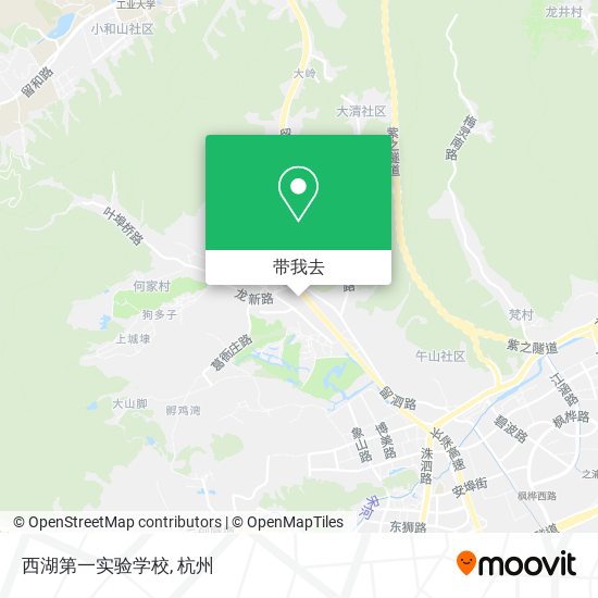 西湖第一实验学校地图