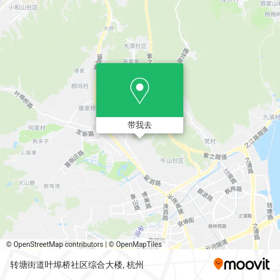 转塘街道叶埠桥社区综合大楼地图