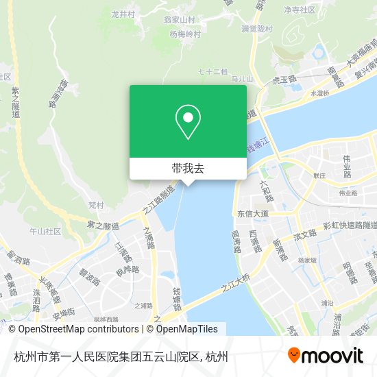 杭州市第一人民医院集团五云山院区地图