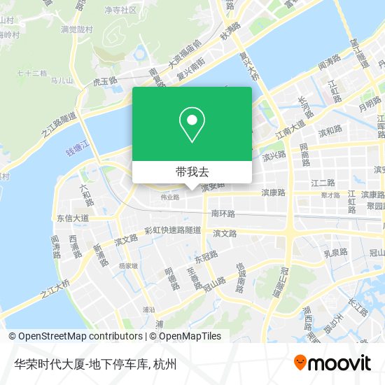 华荣时代大厦-地下停车库地图