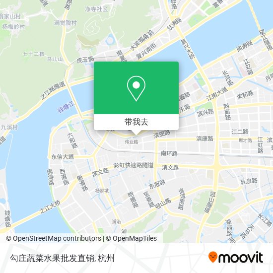 勾庄蔬菜水果批发直销地图