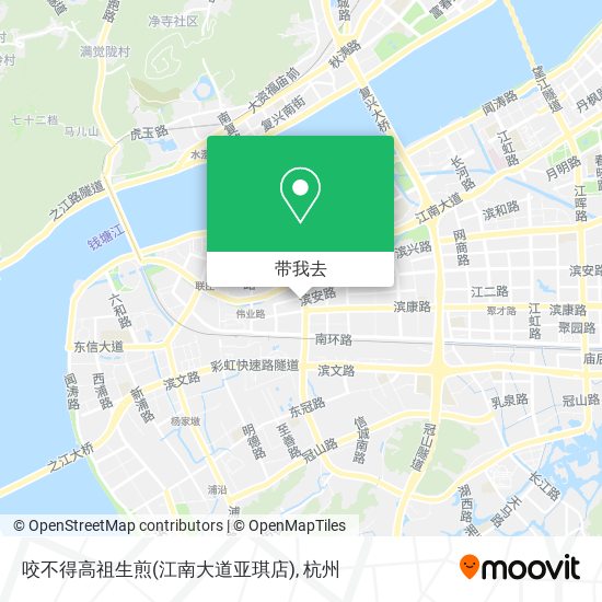 咬不得高祖生煎(江南大道亚琪店)地图