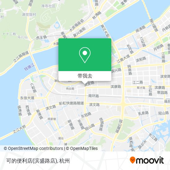 可的便利店(滨盛路店)地图