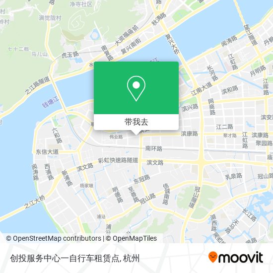 创投服务中心一自行车租赁点地图