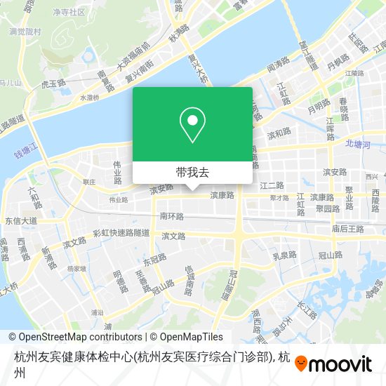 杭州友宾健康体检中心(杭州友宾医疗综合门诊部)地图