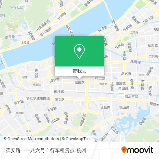 滨安路一一八六号自行车租赁点地图