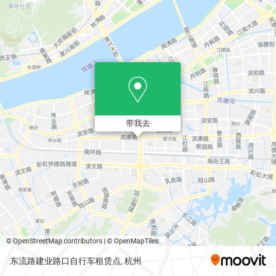 东流路建业路口自行车租赁点地图