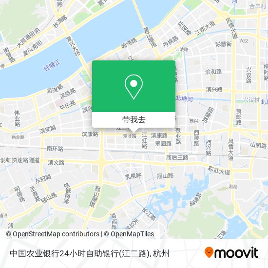 中国农业银行24小时自助银行(江二路)地图