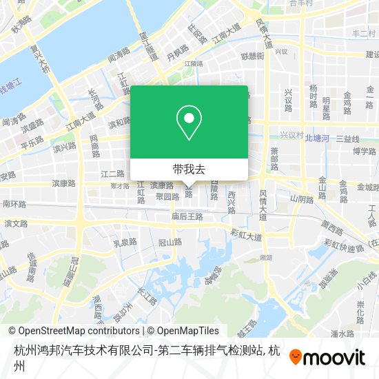 杭州鸿邦汽车技术有限公司-第二车辆排气检测站地图