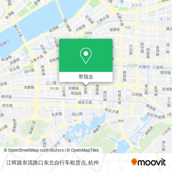 江晖路东流路口东北自行车租赁点地图