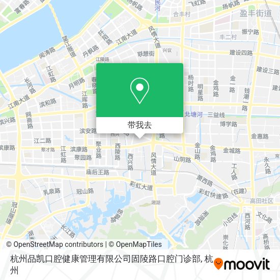 杭州品凯口腔健康管理有限公司固陵路口腔门诊部地图