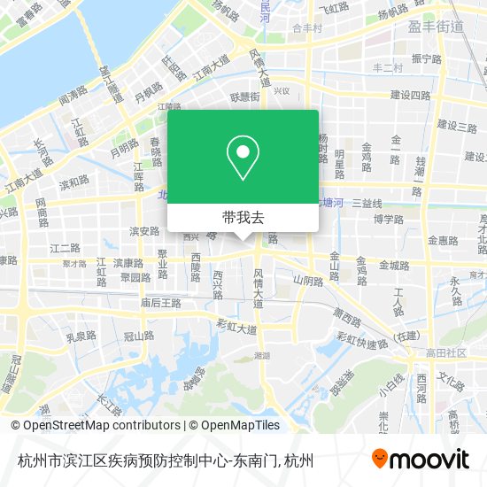 杭州市滨江区疾病预防控制中心-东南门地图