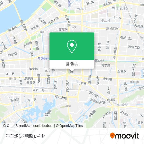 停车场(老塘路)地图