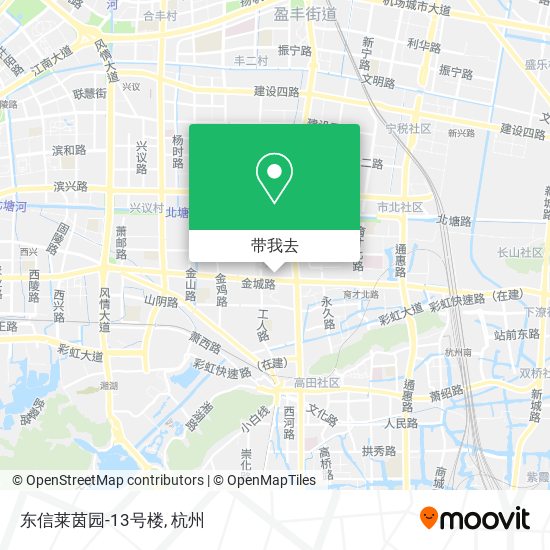 东信莱茵园-13号楼地图