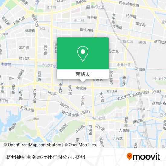 杭州捷程商务旅行社有限公司地图