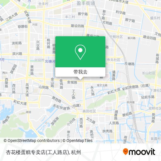 杏花楼蛋糕专卖店(工人路店)地图