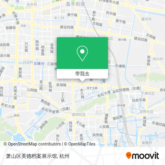 萧山区美德档案展示馆地图