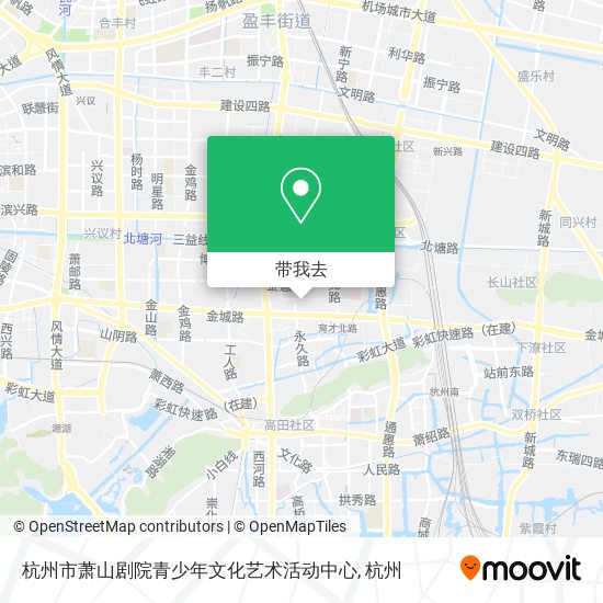 杭州市萧山剧院青少年文化艺术活动中心地图