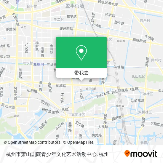 杭州市萧山剧院青少年文化艺术活动中心地图