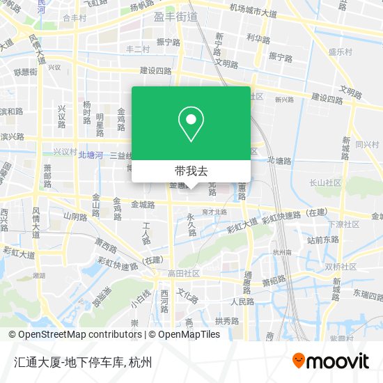 汇通大厦-地下停车库地图