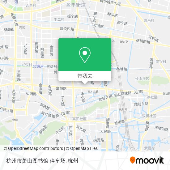 杭州市萧山图书馆-停车场地图