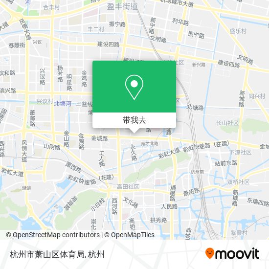 杭州市萧山区体育局地图