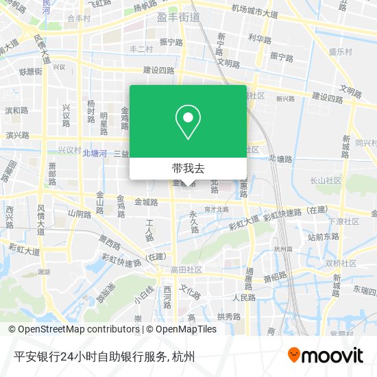 平安银行24小时自助银行服务地图