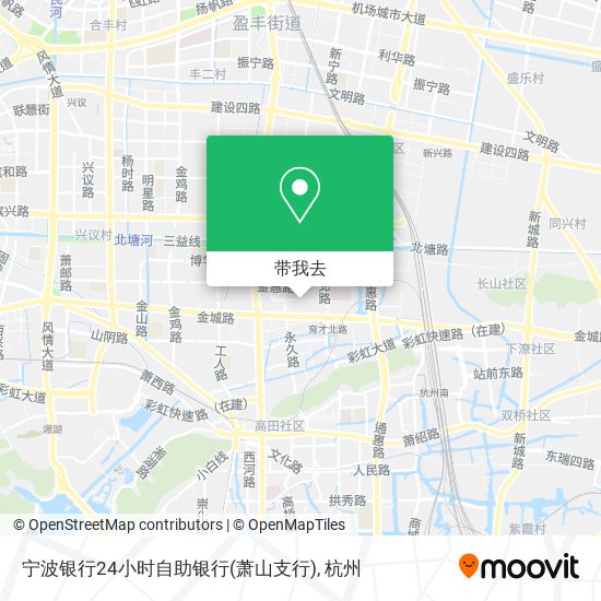 宁波银行24小时自助银行(萧山支行)地图