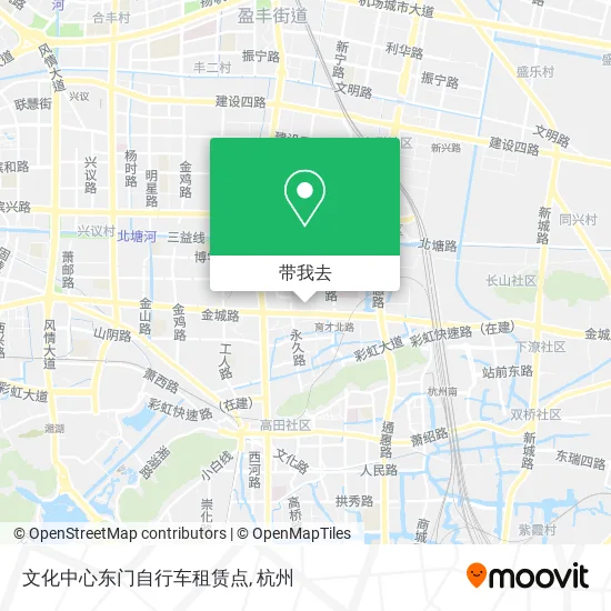 文化中心东门自行车租赁点地图