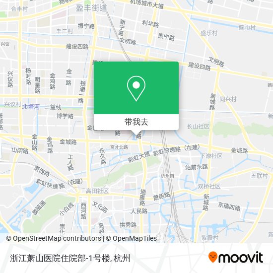 浙江萧山医院住院部-1号楼地图