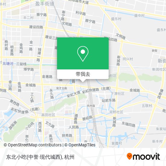 东北小吃(中誉·现代城西)地图