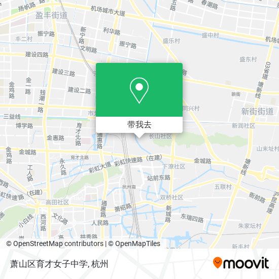 萧山区育才女子中学地图