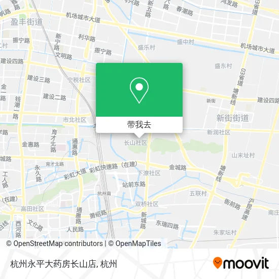 杭州永平大药房长山店地图