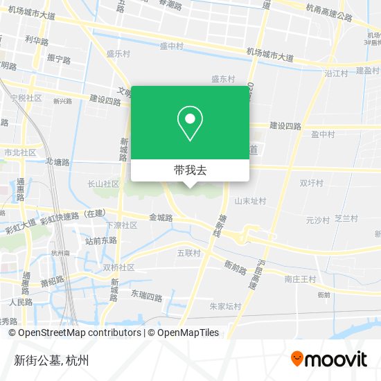 新街公墓地图