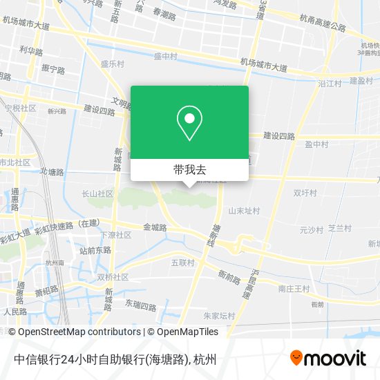中信银行24小时自助银行(海塘路)地图