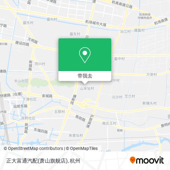 正大富通汽配(萧山旗舰店)地图