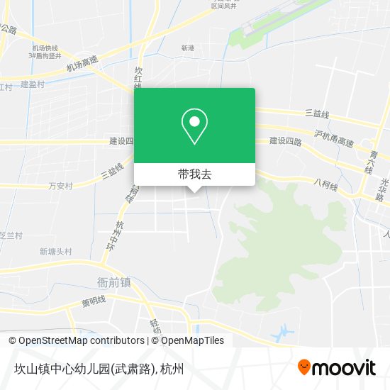 坎山镇中心幼儿园(武肃路)地图