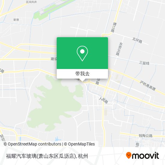 福耀汽车玻璃(萧山东区瓜沥店)地图