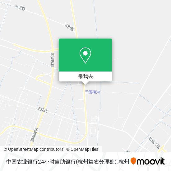 中国农业银行24小时自助银行(杭州益农分理处)地图