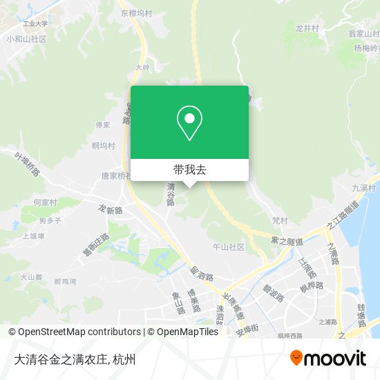 大清谷金之满农庄地图
