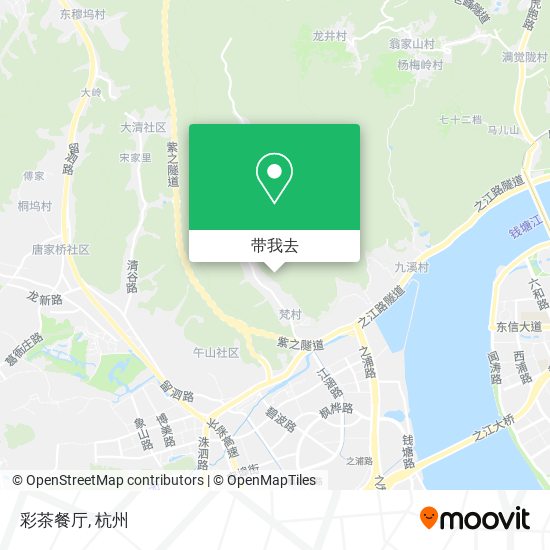 彩茶餐厅地图